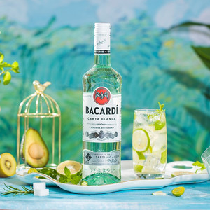 百加得白朗姆酒洋酒烘培预调酒莫吉托基酒 mojito鸡尾酒瓶装750ml