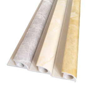 新品仿大理石塑线条瓷砖阳角线修边线实心包边线收边条转角阳角条