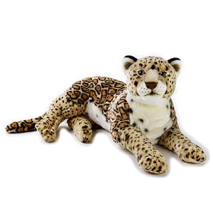 美国国家地理毛绒玩具仿真动物玩偶公仔正版美洲豹pp棉布娃娃中性