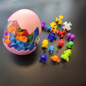 高乐高儿童创意益智建构拼插积木硅胶软积木2-3-4吸吸球吸力玩具