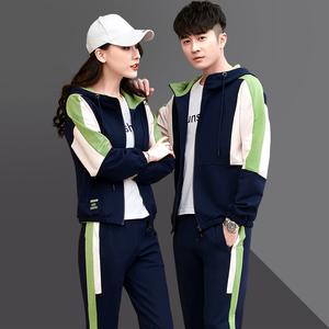 背靠背运动套装男春秋2022新款时尚情侣运动服套装男女韩版休闲运