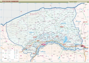 巴彦淖尔市交通旅游地图