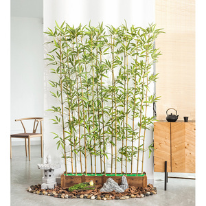 仿真竹子装饰隔断挡墙仿生假竹子仿真植物室内楼梯下造景绿植景观