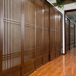 新中式实木推拉门隔断家用移门办公室客厅茶室禅意花格木格栅屏风