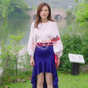 正品tuxee我们的千阙歌周可可邬靖靖明星同款衣服女装衬衫半裙子