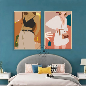 墙画装饰女装店