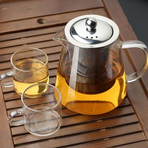 高硼硅玻璃茶壶304不锈钢内胆家用泡茶壶单壶耐热耐高温茶具套装