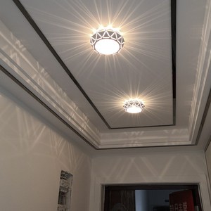 过道灯走廊灯简约现代客厅吊顶筒灯射灯led天花灯入户玄关灯创意