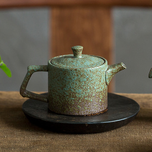 碌心 中式粗陶茶壶 复古单壶 陶瓷红茶绿茶泡茶壶家用壶功夫茶具