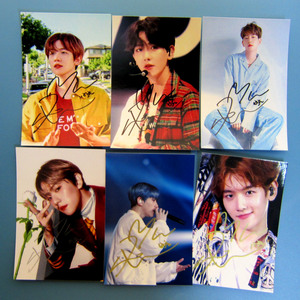 exo 伯贤 边伯贤  亲笔签名照片 6寸 宣传照2022.1.25