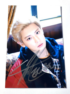 exo-sc 朴灿烈 灿烈 亲笔签名照片 6寸 宣传照 2021.3.25 03