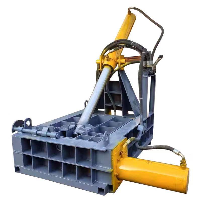 废铁铁屑卧式翻包压块压缩机金属易拉罐废钢废铝钢筋压块机打包机