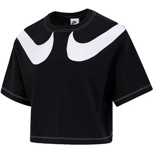 【直营】nike耐克短袖t恤女装短款对勾运动服体恤上衣dd5591-010