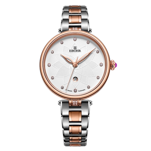 ebohr正品依波表手表女简约时尚气质大气枚金自动机械表女表5637