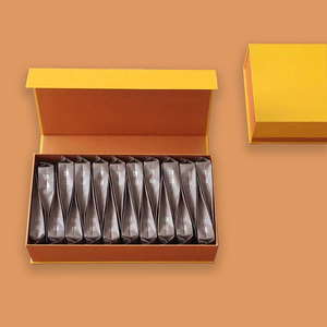 年货节牛皮纸茶叶包装盒装空礼盒大红袍岩茶白茶三两袋泡茶包装盒