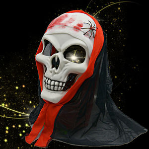 小丑面具全脸万圣节大人儿童男半脸笑脸乳胶恐怖搞笑头套微笑道具