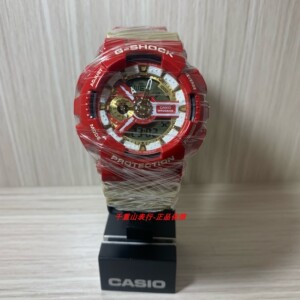 ga-110cs卡西欧钢铁侠金红色潮流腕表防水防震g-shock