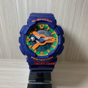 卡西欧ga110fc-2a/1a蓝积木/番茄炒蛋g-shock防水防震运动腕表