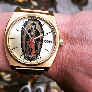 正品nixon a0452896 尼克松圣母表金色时尚基督教情侣手表
