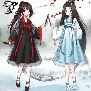 女装 中长款毛呢外套 魔道祖师女改良