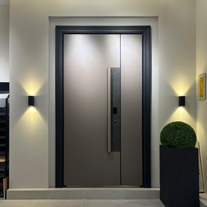 定制铸铝门别墅大门双开门进户门入户子母门家用铜门工程防盗门