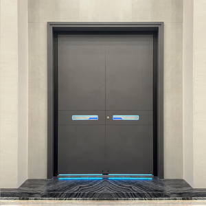 别墅大门对开双开门入户防盗门家用进户门乡村庭院门铜门铸铝门