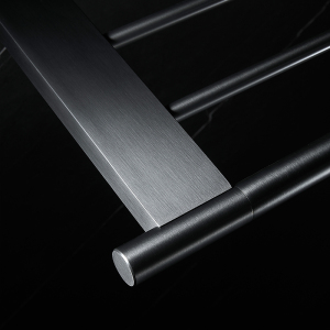 枪灰色全铜毛巾架卫生间浴巾架置物挂钩架拉丝灰轻奢毛巾杆马桶刷