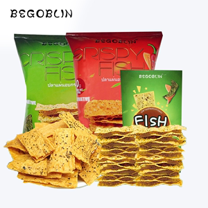 泰国进口begoblin酥寻鱼脆片减0低脂鱼肉薯片卡解馋零食小吃网红