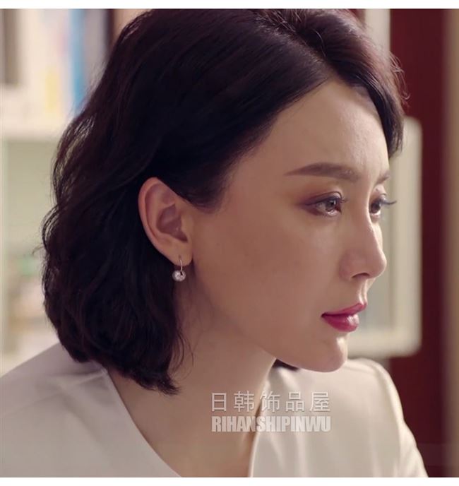 关系同款耳环陈数珍珠斯黛拉耳钉女车晓职场何君2020新款潮