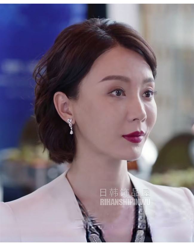 关系同款耳环陈数珍珠斯黛拉耳钉女车晓职场何君2020新款锆石