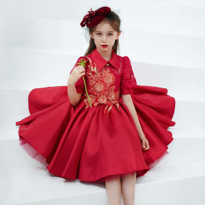 000人付款天猫儿童礼服公主裙花童婚礼伴童结婚蓬蓬纱女童洋气钢琴