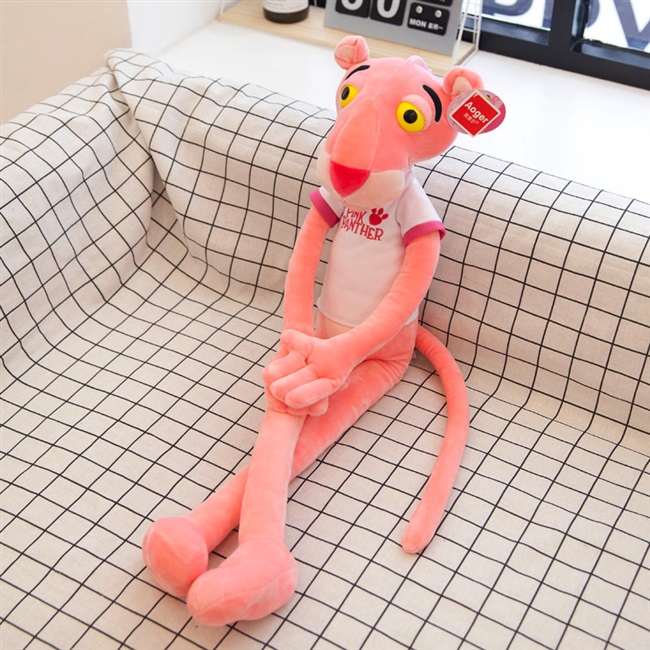 正版达浪粉红顽皮豹公仔粉红豹毛绒玩具大号布娃娃送女生生日礼物