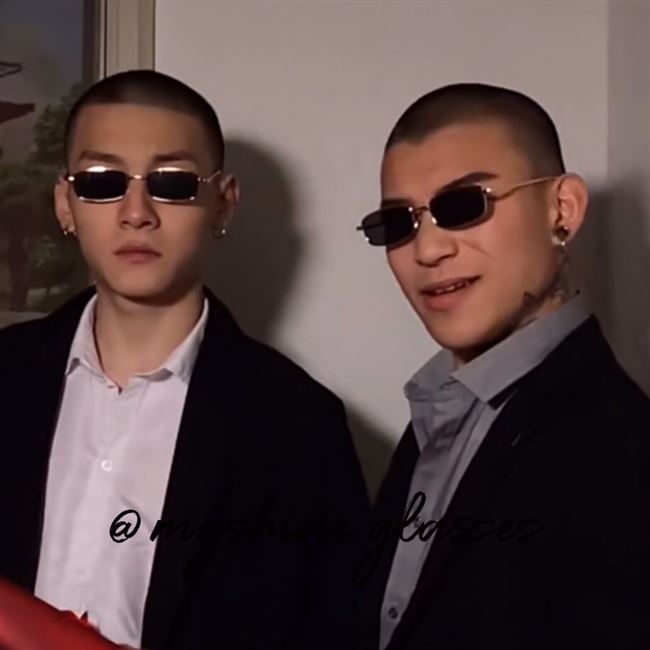 超火窄框小墨镜抖音网红正经的攀娘快手攀娘偏光墨镜小方形太阳镜