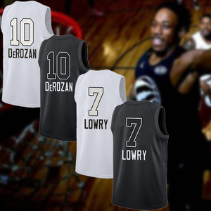 2018全明星球衣猛龙队10号德罗赞7号洛瑞热压定制短裤篮球服套装