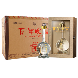 【酒厂自营】安徽辉煌20百年皖酒41度450ml*4瓶白酒纯粮浓香原浆