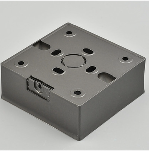 86型开关插座暗装底盒146明装明盒白色黑色灰色金色通用砖墙壁孔铁