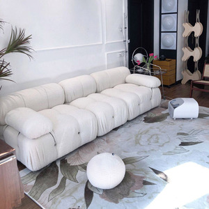 意式轻奢客厅极简中古ins网红创意北欧方块拉扣面包组合模块沙发