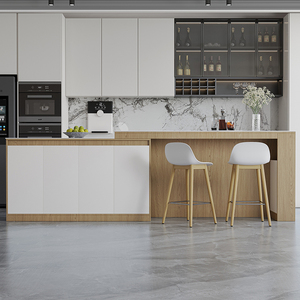 沙发靠背柜后靠吧台隔断柜客厅岩板岛台餐桌一体北欧横厅边柜定制