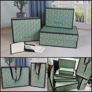 古驰/gucci米奇购物袋米老鼠衣服t恤鞋盒包包装礼品袋子手提纸袋