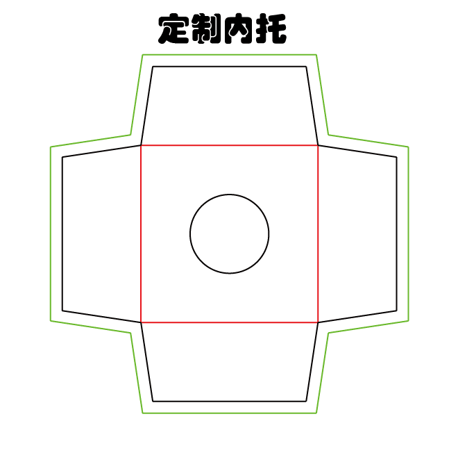 天地盖纸盒展开图
