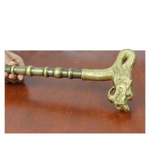 宇卓铜器纯铜龙头拐杖黄铜龙头拐杖生肖拐杖家居装饰工艺品摆件擦