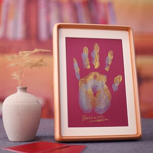 diy情侣手印礼物纪念相框结婚掌印手工送女友恋人男朋友周年留念