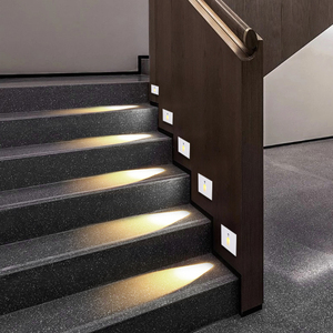 网红台阶灯智能楼梯感应灯磁吸嵌入式86型踏步别墅家用led地脚灯