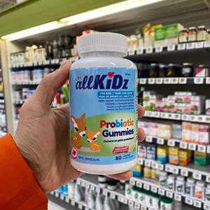 现货 加拿大allkidz爱奇氏儿童调理益生菌肠道健康软糖酸奶味80粒