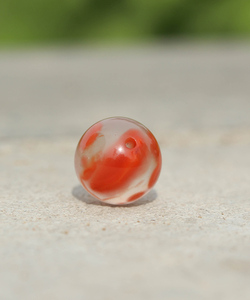 天然南红玛瑙冰飘火焰纹圆珠四川荔枝冻散珠10mm配饰diy转运珠