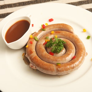 雨润盘型图林根猪肉肠盘肠酒店西餐食材德国风味香肠