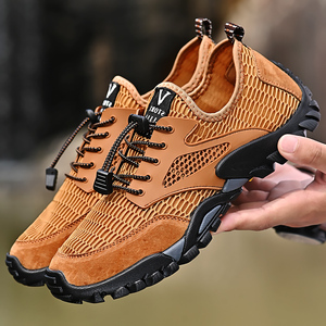 特大码男鞋45夏季透气网鞋46休闲运动户外薄款特大号加肥跑步鞋子