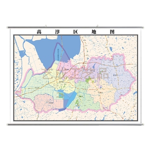 2021南京市高淳区地图挂图超大墙贴行政交通地形城区街道办公挂画