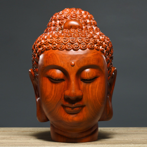 如来佛头木雕
