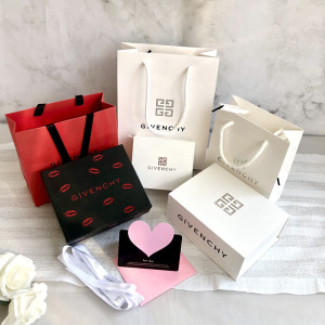 纪梵希givenchy专柜口红气垫散粉空盒子礼盒包装纸袋手提袋礼品袋